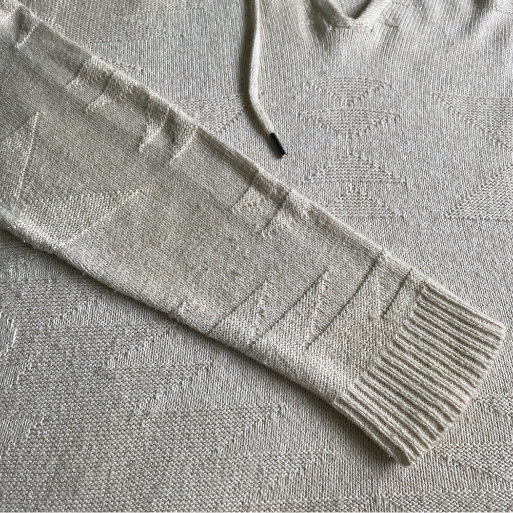 AE Cream Hooded Knit Sweater - Picture 3 of 7